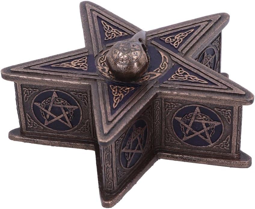 Nemesis Now Pentagram Raven Box - Caja (16,5 cm), color bronce