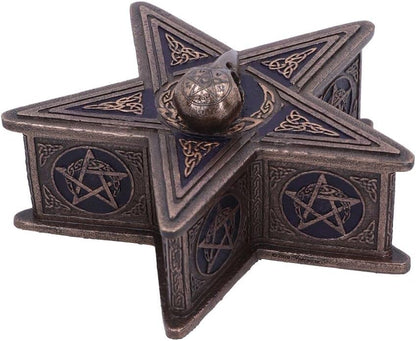 Nemesis Now Pentagram Raven Box - Caja (16,5 cm), color bronce