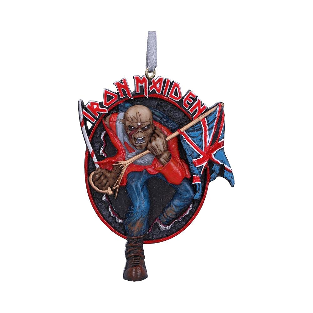 Nemesis Now Iron Maiden Trooper Christmas Decoration 8.5cm, Natural