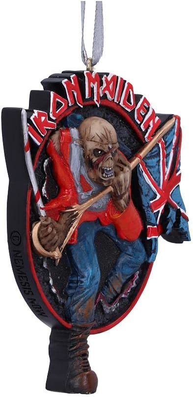Nemesis Now Iron Maiden Trooper Christmas Decoration 8.5cm, Natural