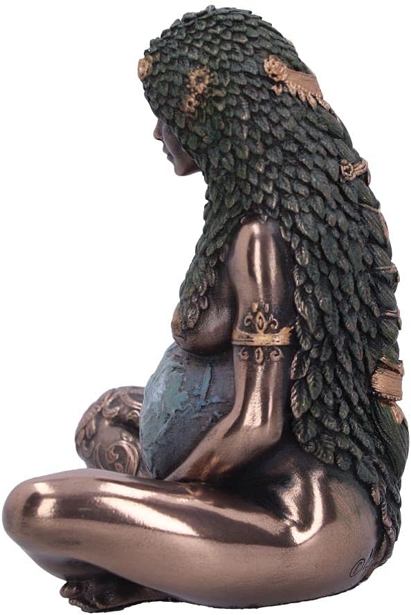 Nemesis Now Figura de Arte de la Madre Tierra (Mini) de 8,5 cm, Resina, Bronce