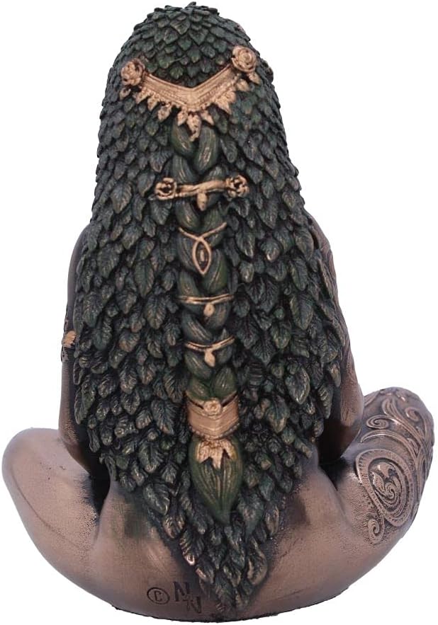 Nemesis Now Figura de Arte de la Madre Tierra (Mini) de 8,5 cm, Resina, Bronce
