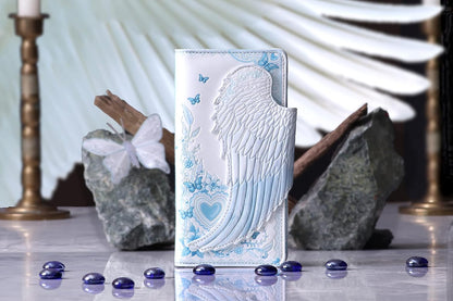 Nemesis Now White Angel Wings Embossed Purse 18.5cm