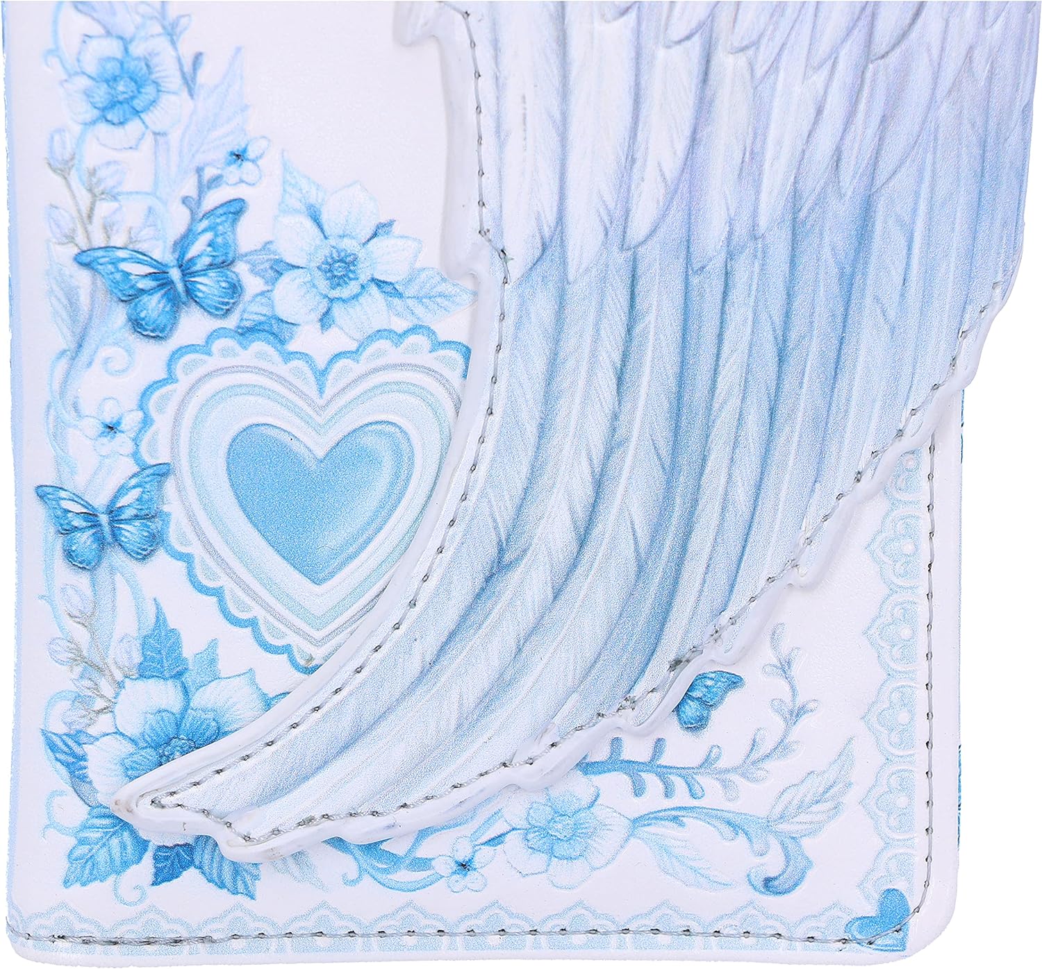 Nemesis Now White Angel Wings Embossed Purse 18.5cm