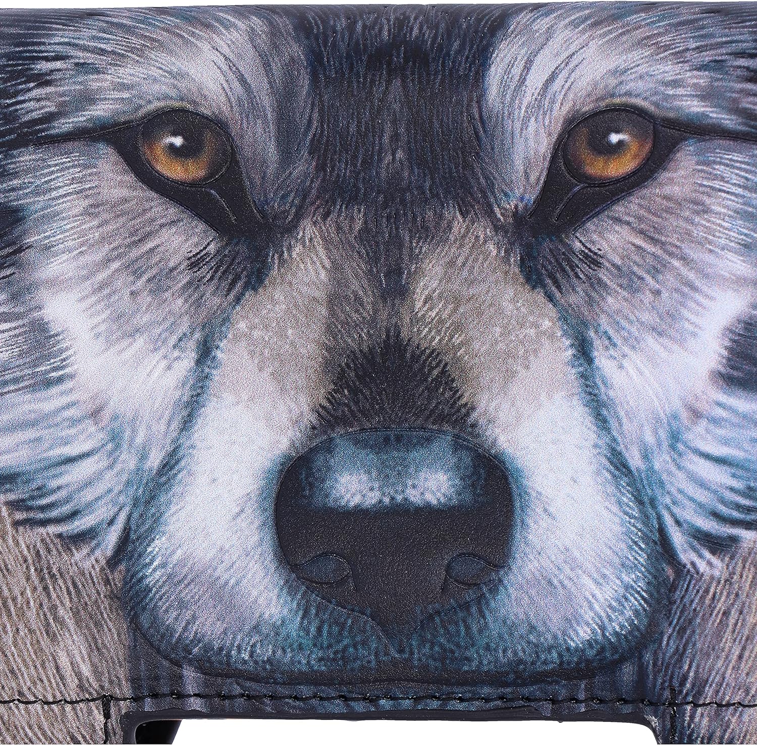 Nemesis Now Lisa Parker Guardian Wolf Embossed Purse 18.5cm, PU Leather, Lisa Parker Giftware, 3D Effect Clasp, Multiple Slots for Cards and Coins, Spacious and Stylish