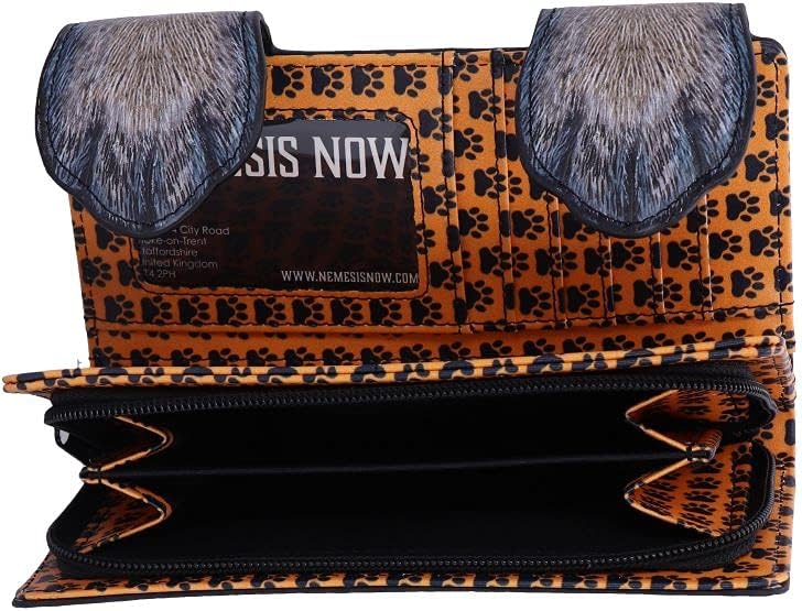 Nemesis Now Lisa Parker Guardian Wolf Embossed Purse 18.5cm, PU Leather, Lisa Parker Giftware, 3D Effect Clasp, Multiple Slots for Cards and Coins, Spacious and Stylish