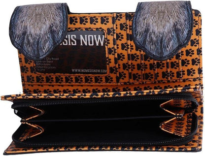 Nemesis Now Lisa Parker Guardian Wolf Embossed Purse 18.5cm, PU Leather, Lisa Parker Giftware, 3D Effect Clasp, Multiple Slots for Cards and Coins, Spacious and Stylish