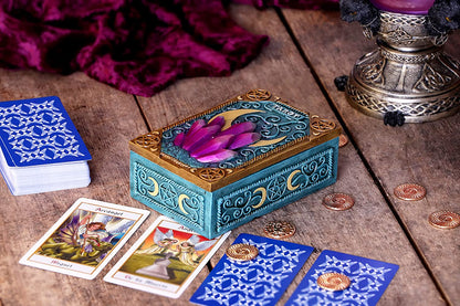 Nemesis Now Crystalline Tarot Box 14.4cm, Blue