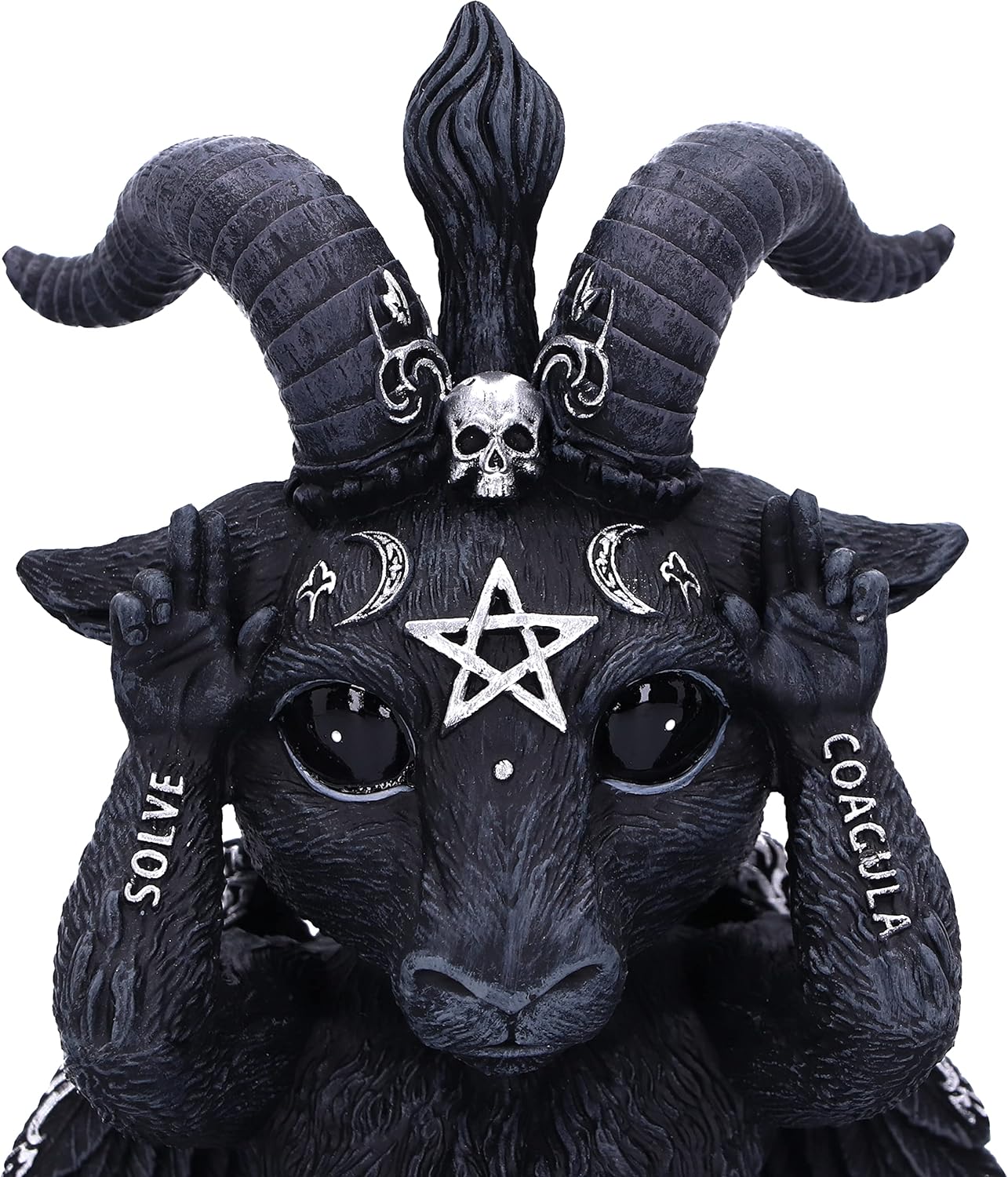 Nemesis Now Cult Cuties Three Wise Baphoboo 13.4cm, Resin, Black, Three Wise Baphoboo Figures, Baby Baphomet Figurines, Baphomet Collectibles, Cast in the Finest Resin, Expertly Hand-Painted