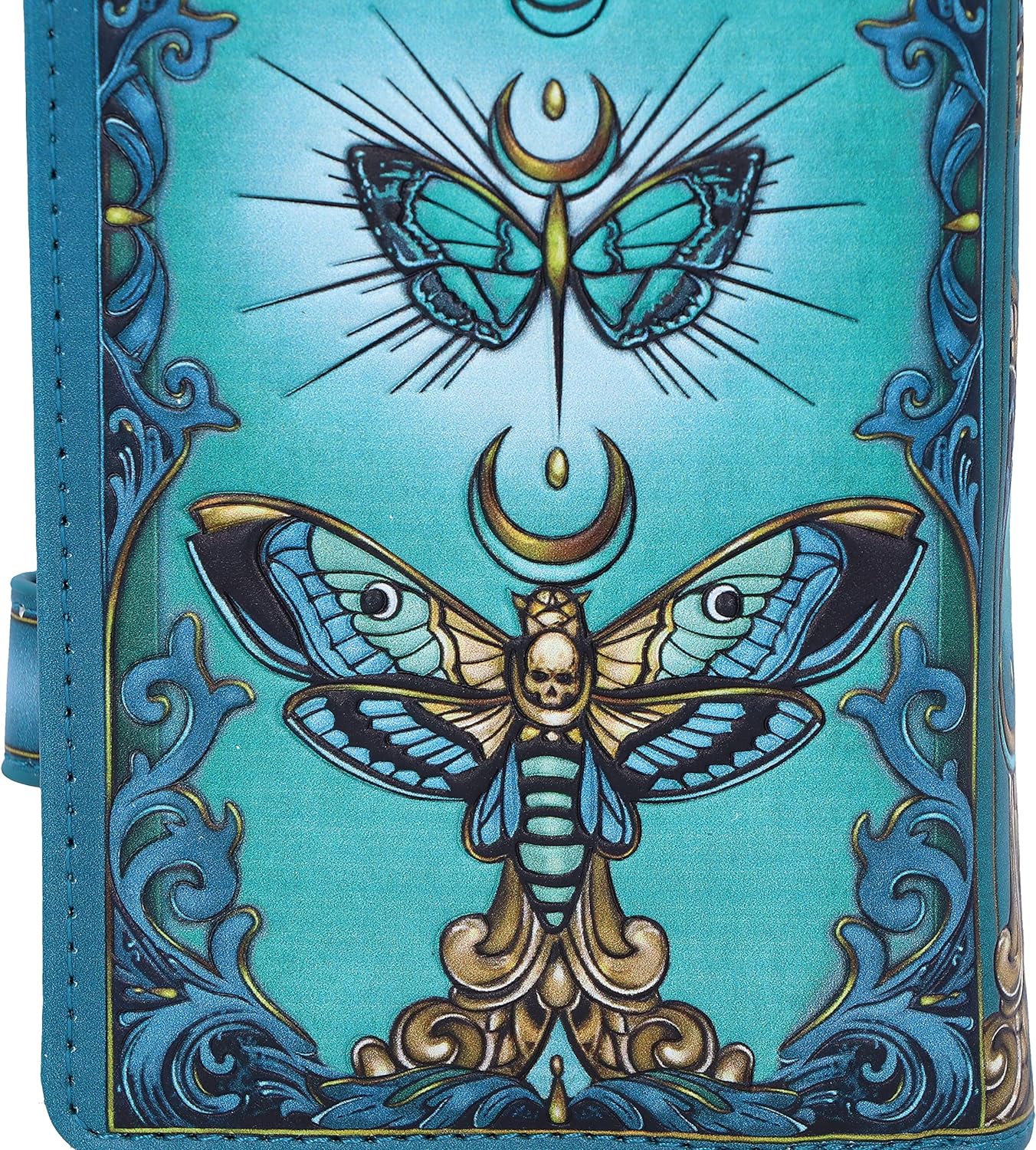 Nemesis Now Palmistry Embossed Purse 18.5cm, Polyurethane, Blue