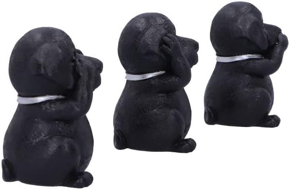 Nemesis Now Three Wise Labrador, nero, 8,5 cm, B5881V2