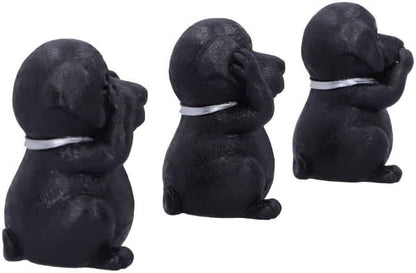 Nemesis Now Three Wise Labrador, nero, 8,5 cm, B5881V2
