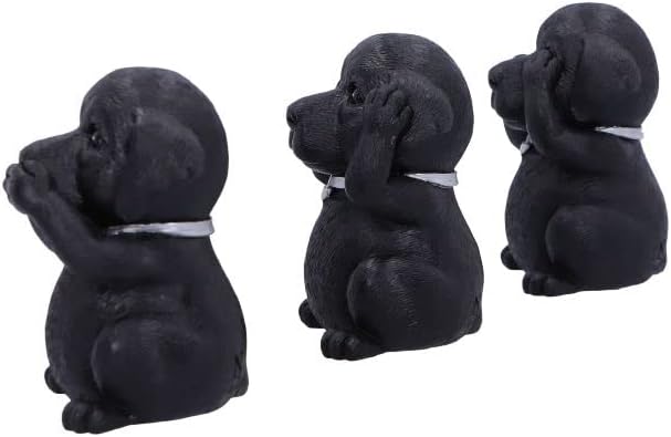 Nemesis Now Three Wise Labrador, nero, 8,5 cm, B5881V2
