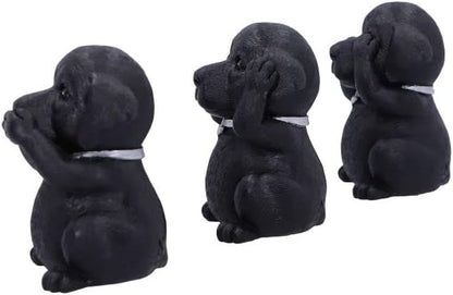 Nemesis Now Three Wise Labrador, nero, 8,5 cm, B5881V2