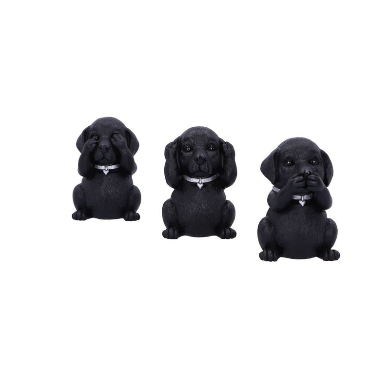 Nemesis Now Three Wise Labrador, nero, 8,5 cm, B5881V2