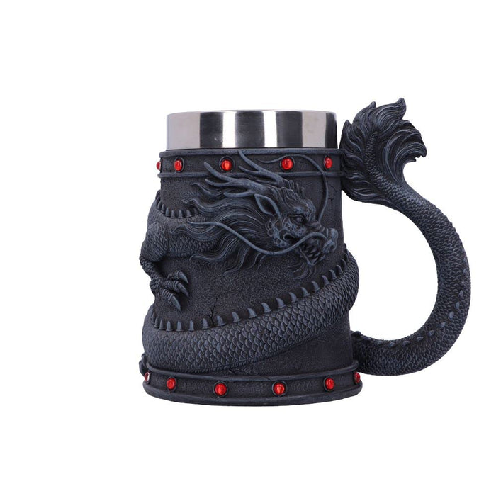 Nemesis Now Dragon Coil Tankard, Grey, 16cm