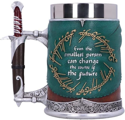 Nemesis Now Officially Licensed Lord of The Rings Frodo Tankard, Brown, 15.5cm