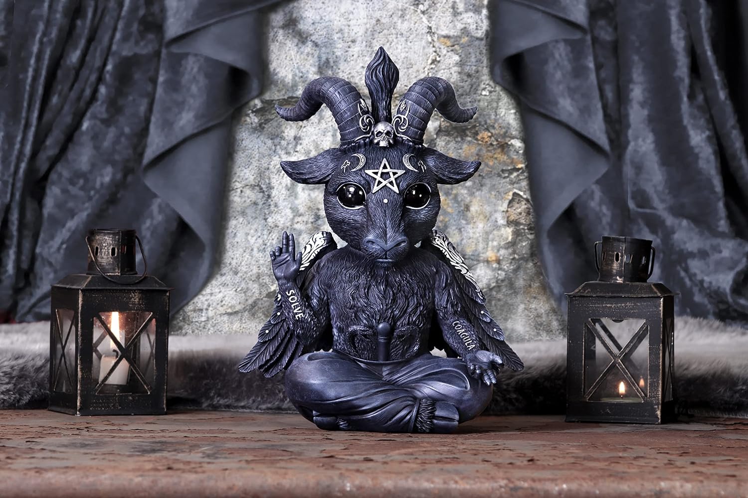 Nemesis Now Cult Cuties Baphoboo 30cm (Large), Resin, Black, Cult Cuties Baby Baphomet Figurine, Perfect For Any Macabre Collection, Cast in the Finest Resin, Expertly Hand-Painted