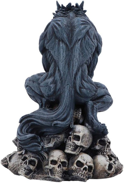 Nemesis Now Moon Shadow Wolf Figurine, Grey, 15cm