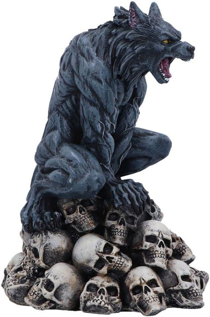Nemesis Now Moon Shadow Wolf Figurine, Grey, 15cm