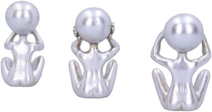 Nemesis Now Three Wise Aliens, Silver, 7.5cm (U5929V2