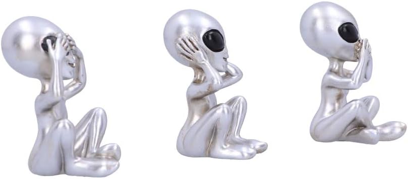 Nemesis Now Three Wise Aliens, Silver, 7.5cm (U5929V2