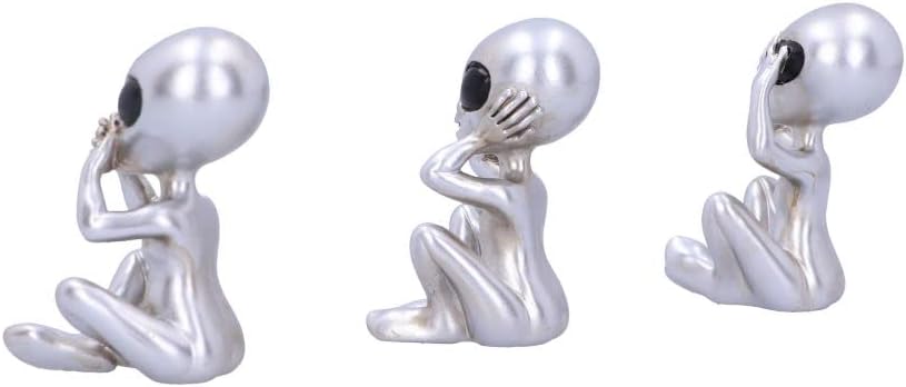 Nemesis Now Three Wise Aliens, Silver, 7.5cm (U5929V2