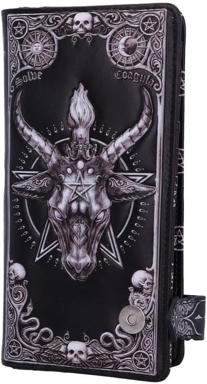 Nemesis Now Baphomet Embossed Purse, Black, 18.5cm