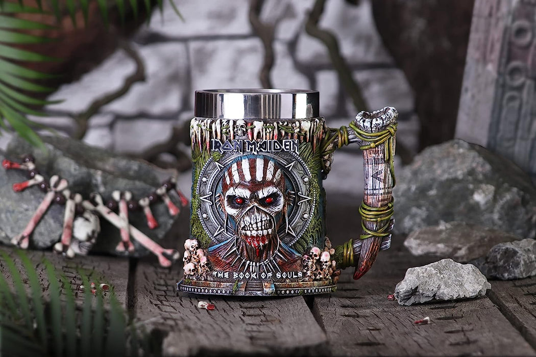 Nemesis Now Officially Licensed Iron Maiden Book of Souls Tankard, Multi Coloured, 17.5cm