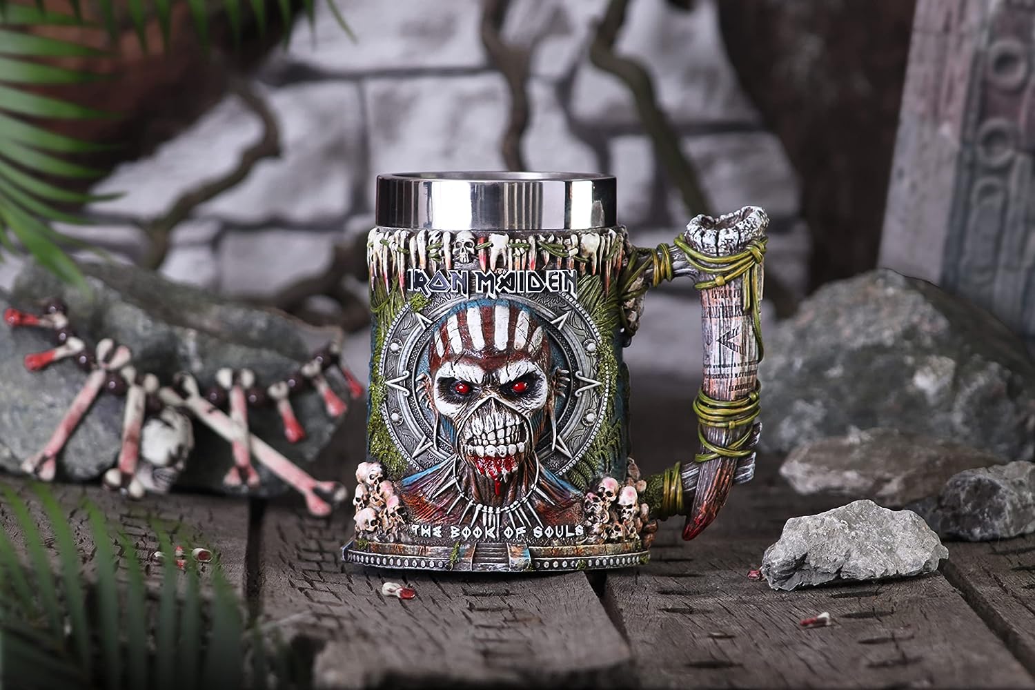 Nemesis Now Officially Licensed Iron Maiden Book of Souls Tankard, Multi Coloured, 17.5cm