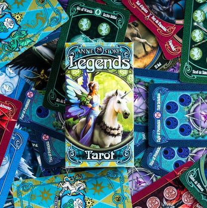 Fournier Anne Stokes Legends Tarot Cards 12cm Blue
