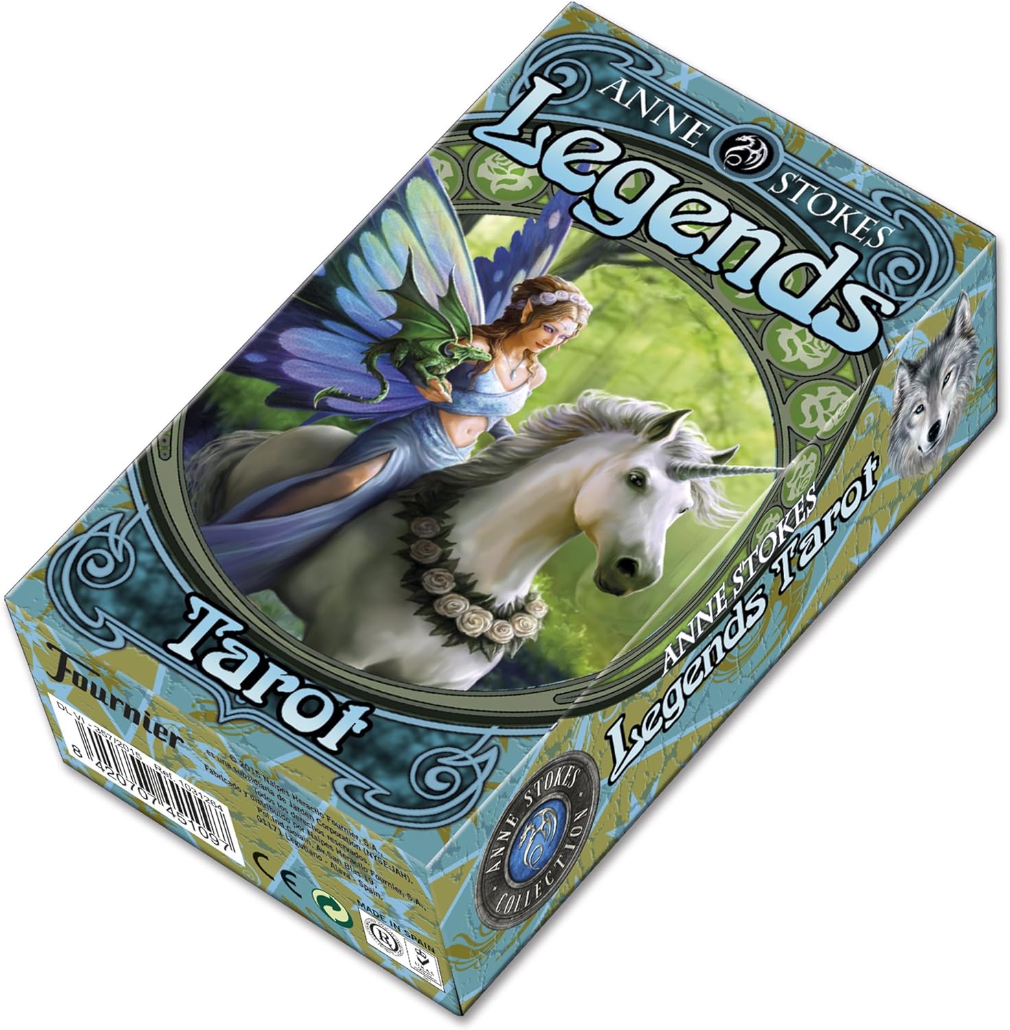 Fournier Anne Stokes Legends Tarot Cards 12cm Blue