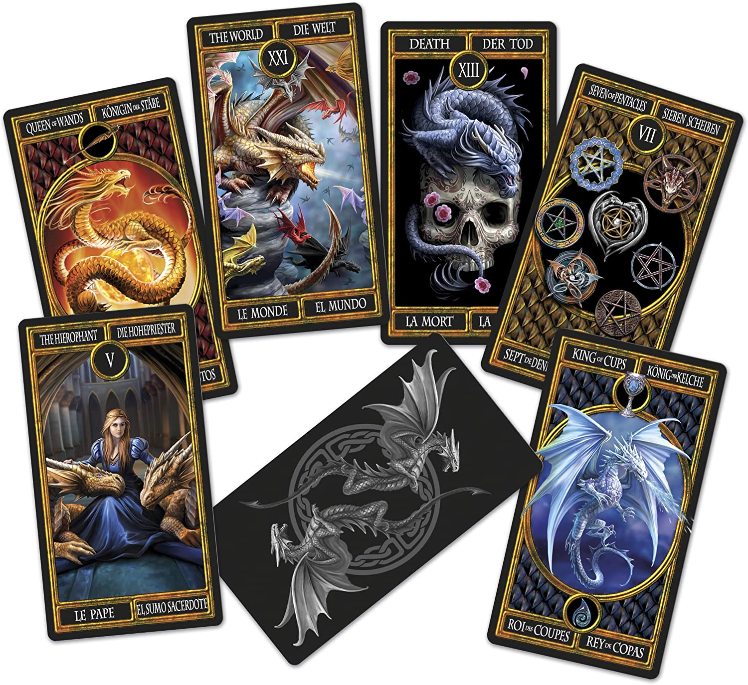 Fournier Anne Stokes Dragons - Fantastic Tarot Cards Deck (10027849