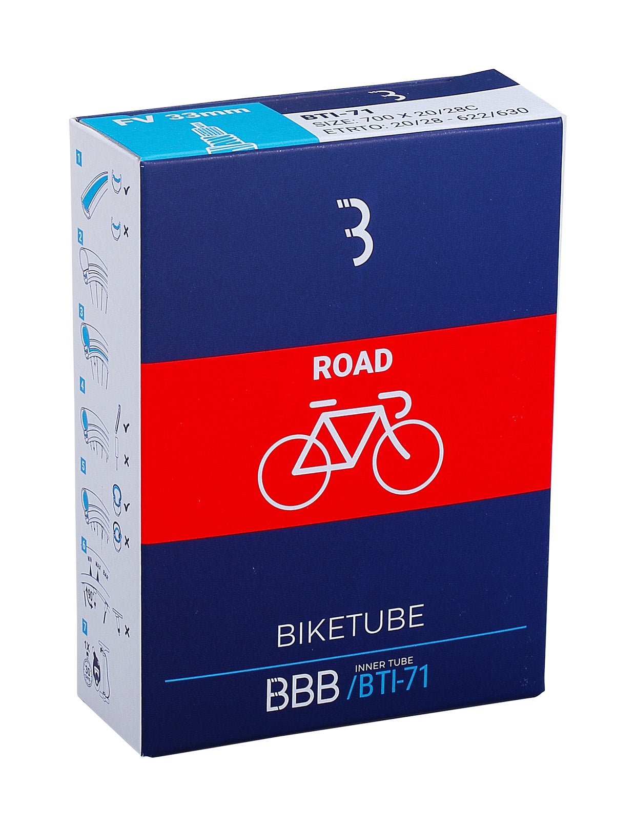 BBB Chambre à air BTI 82, Mixte, Fahrradschlauch BTI-82
