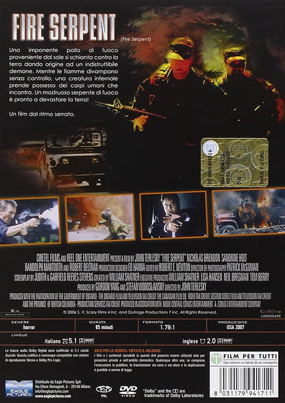 fire serpent DVD Italian Import