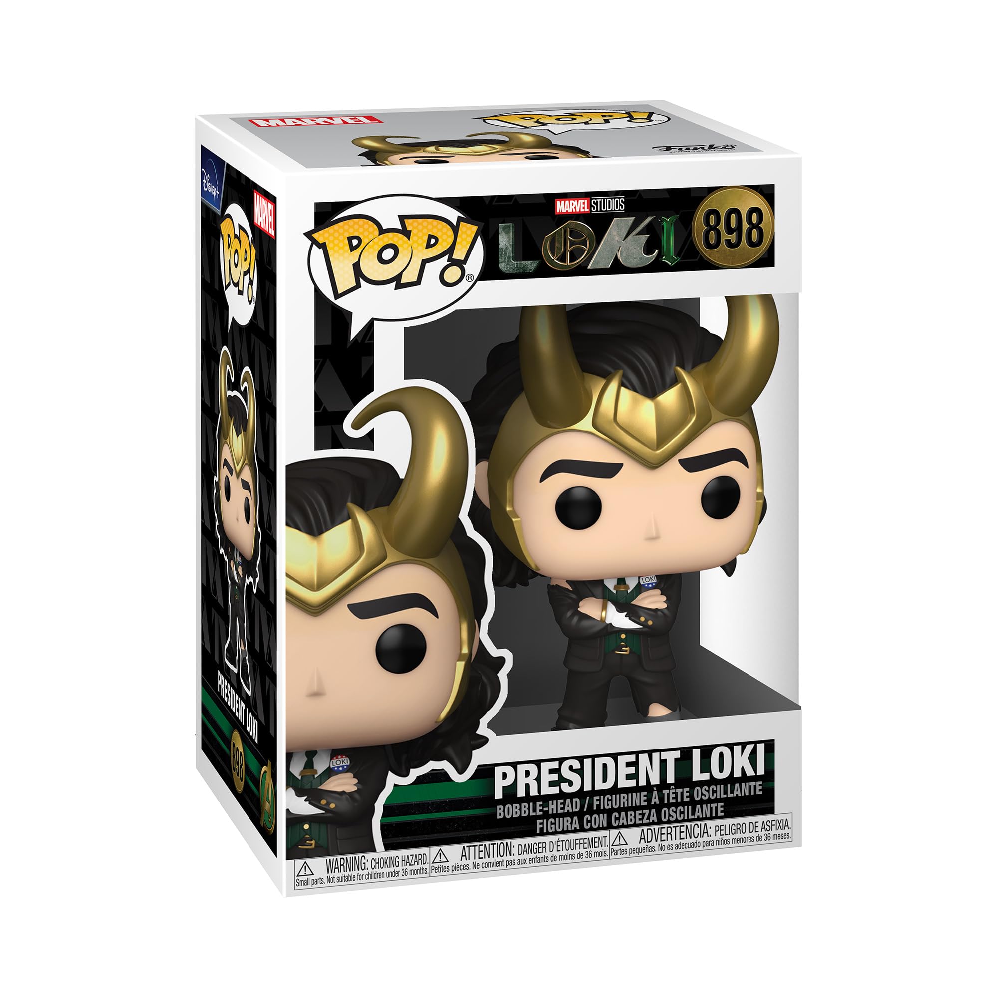 Funko POP! Marvel: Loki – President Loki - Figuras Miniaturas Coleccionables Para Exhibición - Idea De Regalo - Mercancía Oficial - Juguetes Para Niños Y Adultos - Fans De TV