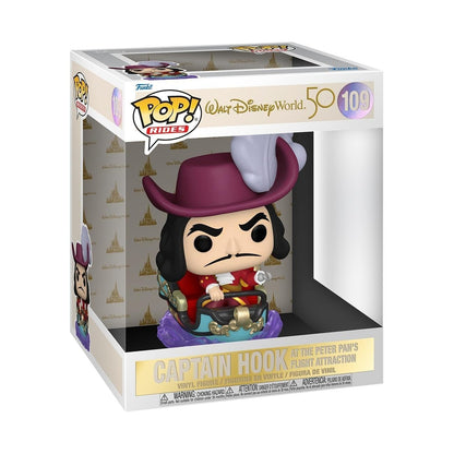 Funko POP! Ride: WDW50- Captain Hook on Peter Pan Flight - Disney World 50th Anniversary - Collectable Vinyl Figure - Gift Idea - Official Merchandise - Toys for Kids & Adults