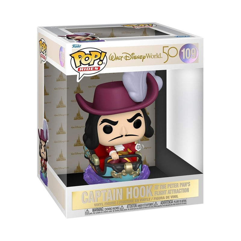 Funko POP! Ride: WDW50- Captain Hook on Peter Pan Flight - Disney World 50th Anniversary - Collectable Vinyl Figure - Gift Idea - Official Merchandise - Toys for Kids & Adults