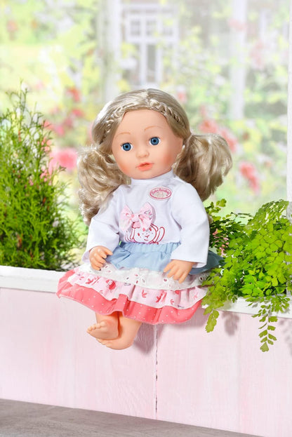 Baby Annabell Outfit Skirt - to Fit 43cm Baby Annabell Dolls - Set Includes Pretty Top with Tiered Skirt and Clothes Hanger - Suitable for Children Aged 3+ Years - 706756