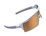 BBB Cycling Sports Glasses with 3 Interchangeable Semi-Flat Unbreakable Lenses for Men and Women Half Frame Sunglasses UV Protection for Bike Riding Fuse BSG-65