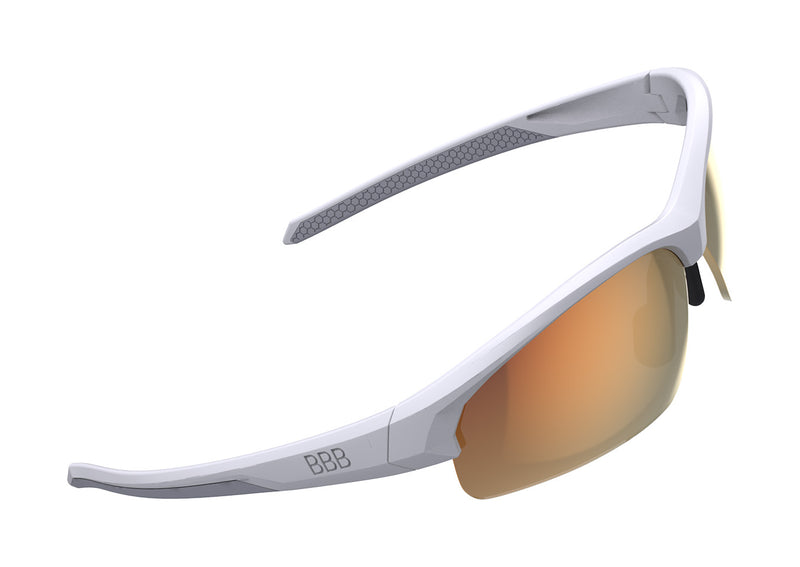 BBB 2021 Impress Small Red MLC Lens Sport Glasses in White
