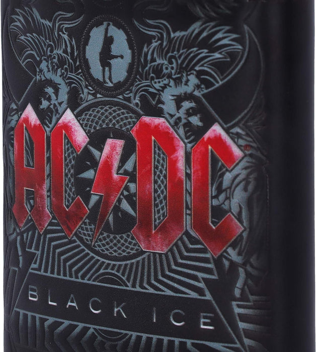 Nemesis Now Officially Licensed AC/DC Black Ice Album Embossed Hip Flask, Stainless Steel, 7oz, B5521T1