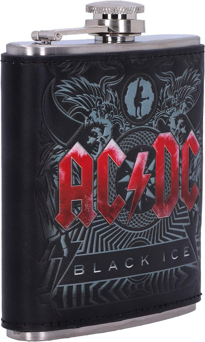 Nemesis Now Offizielles Lizenzprodukt AC/DC Black Ice Album, geprägter Flachmann, 200 ml