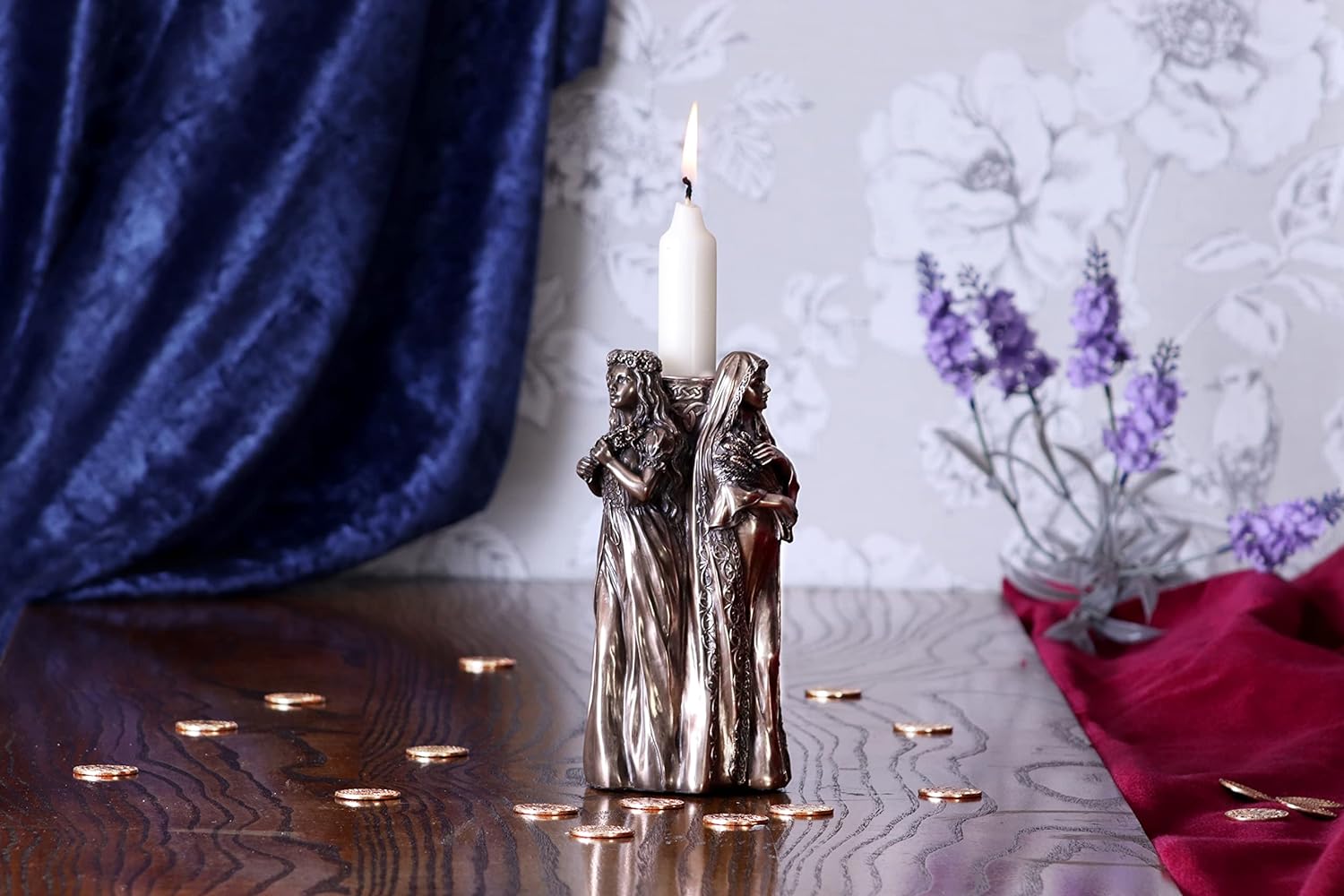 Maiden, Mother, Crone Candle Holder 17Cm