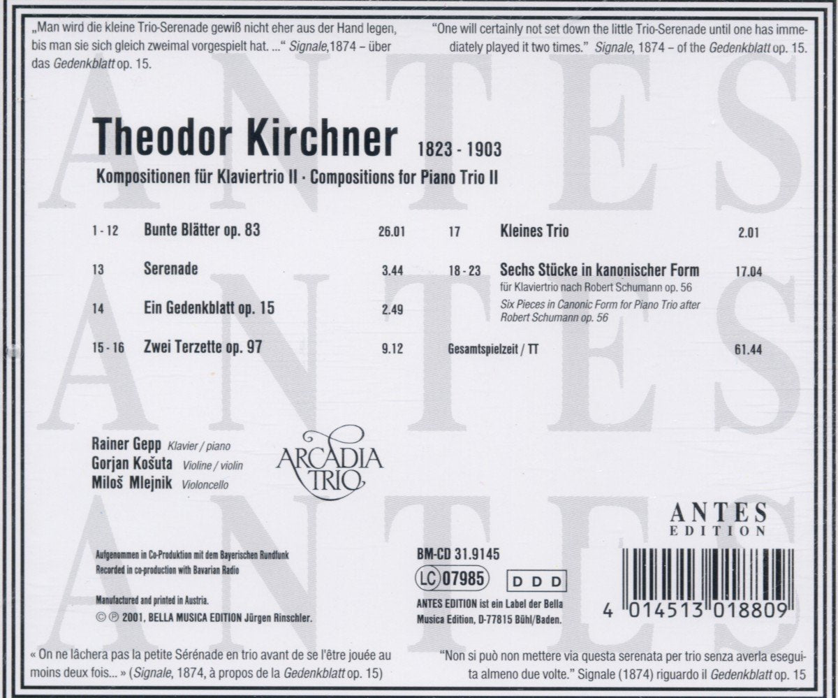 Compositions for Piano Trio