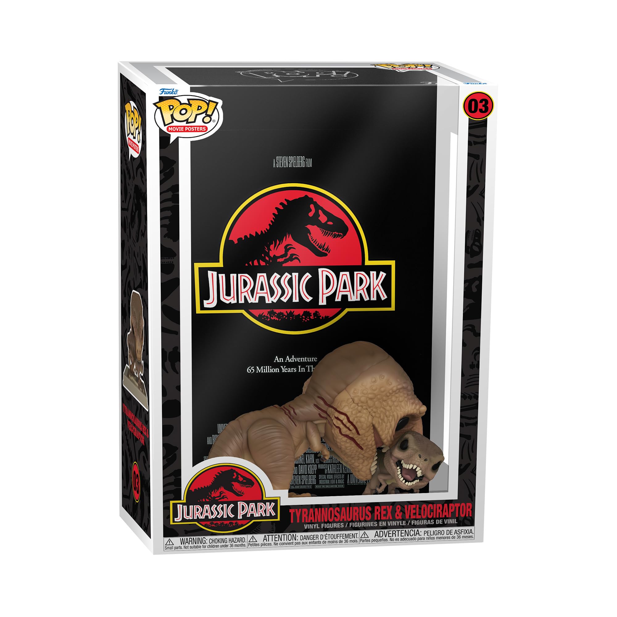 Funko Pop! Movie Poster: Jurassic Park - Tyrannosaurus - Vinyl-Sammelfigur - Geschenkidee - Offizielle Handelswaren - Spielzeug Für Kinder und Erwachsene - Modellfigur Für Sammler und Display