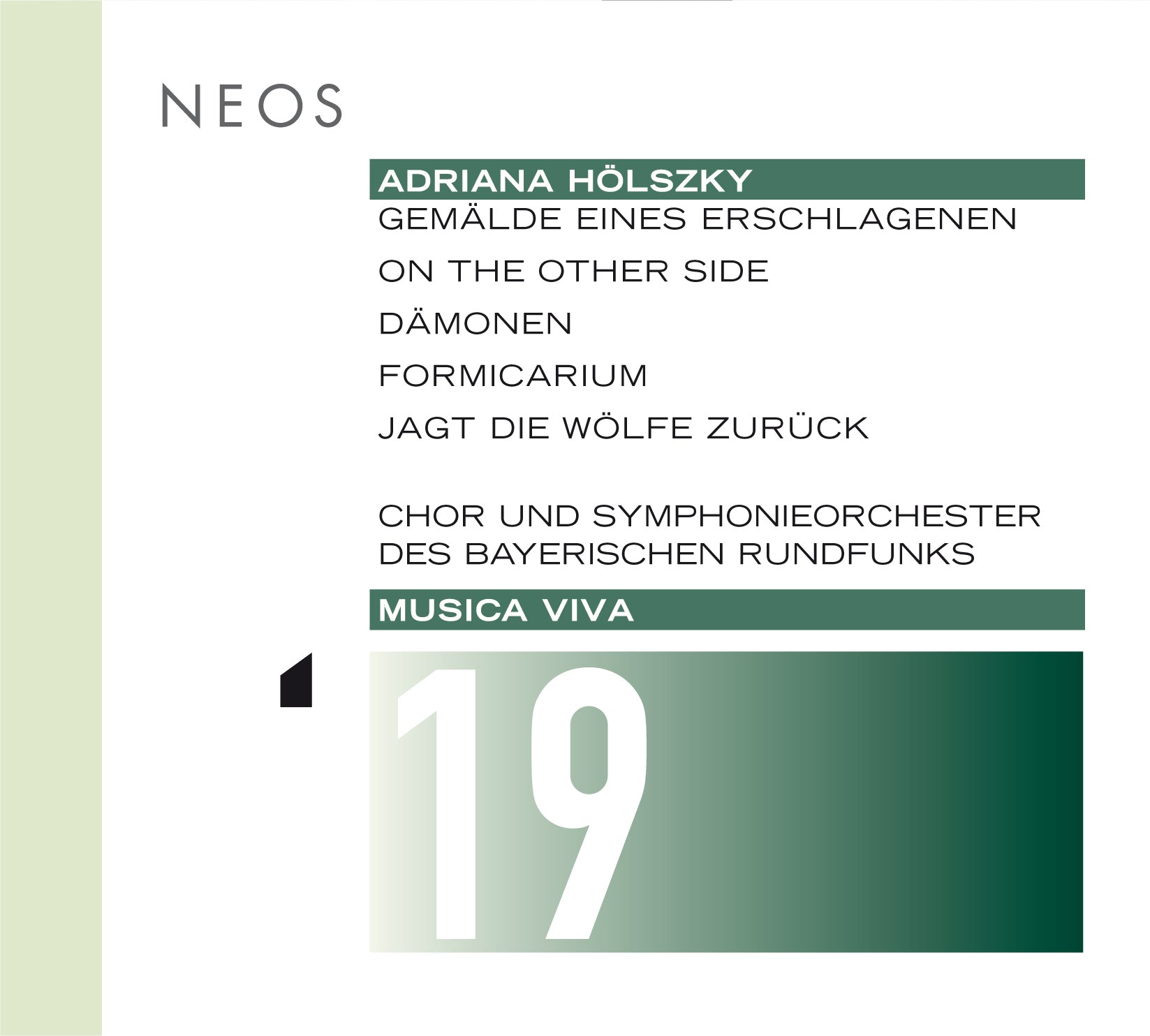 Adriana Holszky: Music Viva - Volume 19