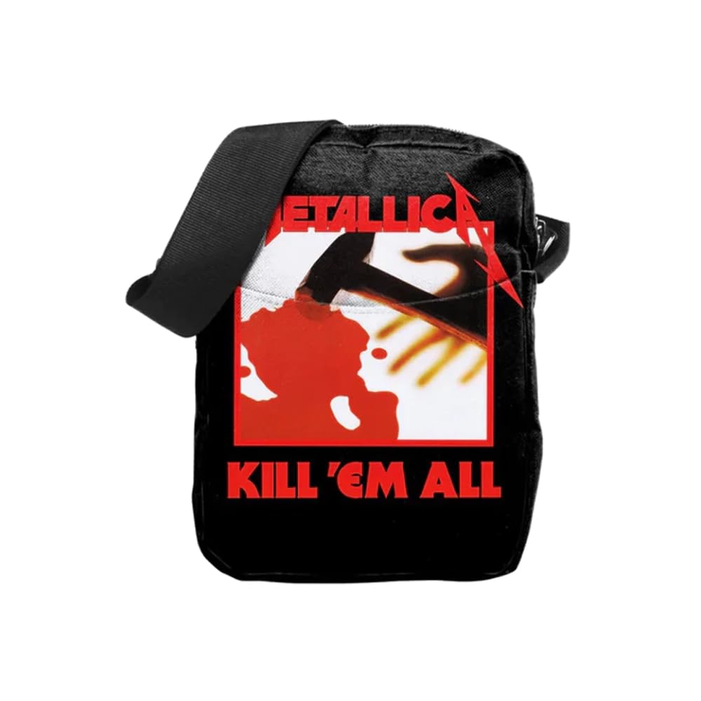 Rocksax Crossbody Bag Metallica Kill Em All Messenger Bag 21cm x 16cm x 5.5cm – Officially Licensed Merchandise