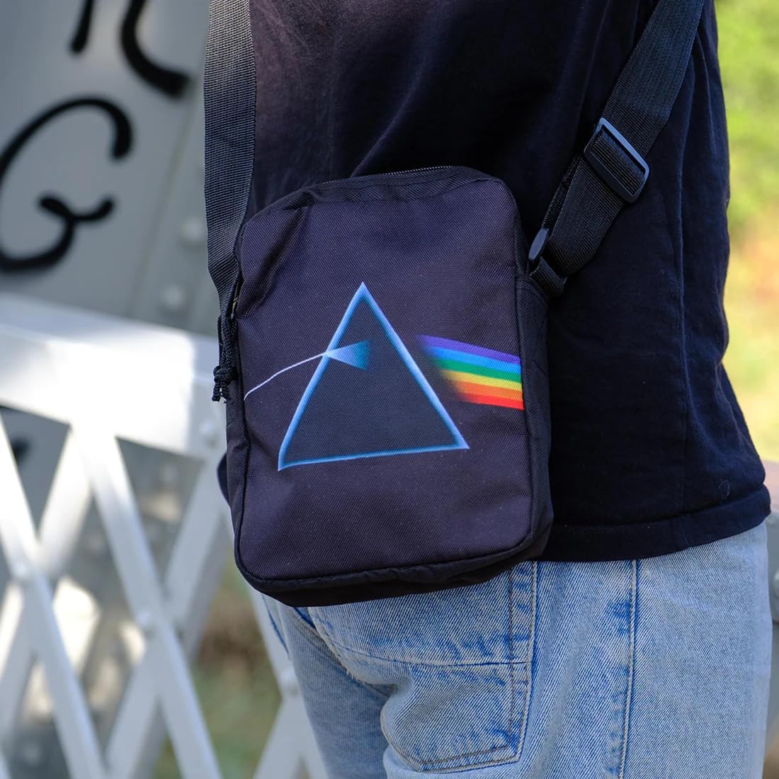 ROCK Rocksax Pink Floyd Crossbody Bag - Dark Side Of The Moon, Custom, Small, Crossbody bag