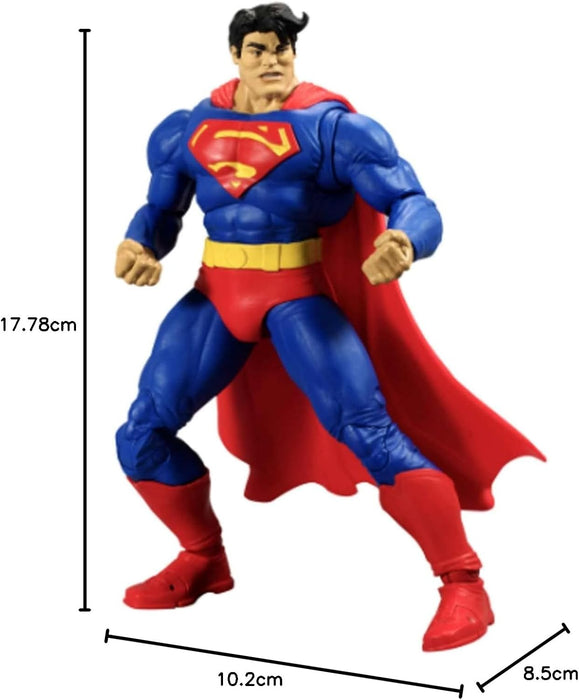 McFarlane Giocattoli, 7 pollici DC Dark Knight Returns Superman Action Figure con 22 parti mobili, Personaggio DC da collezione con carta di personaggio da collezione unica - Età 12+